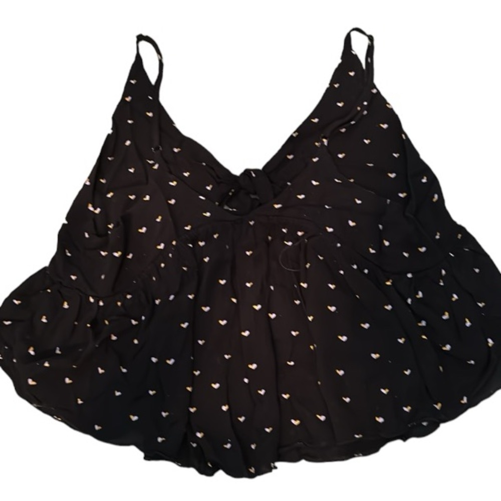 🌺 Free People Intimately Spaghetti Strap Baby Doll Crop Top Women’s Size S - Picture 6 of 8